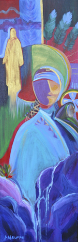 Spirit Walker,Acrylic 12" x 36 , $385